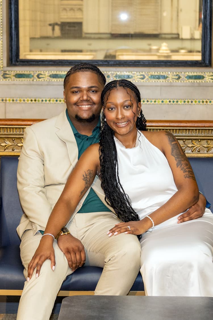 Anthony and Karmyn smiling