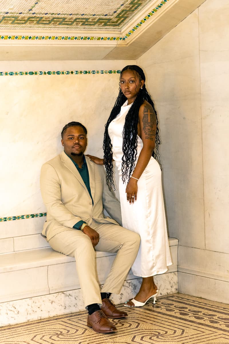 Karmyn and Anthony seated portrait